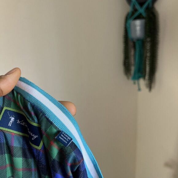 William Murray Women's V Neck Golf Dress Size XL Zip Pockets White Printed - Picture 5 of 6